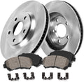 Premium OE Brake Rotors + Ceramic Brake Pads + Hardware T145