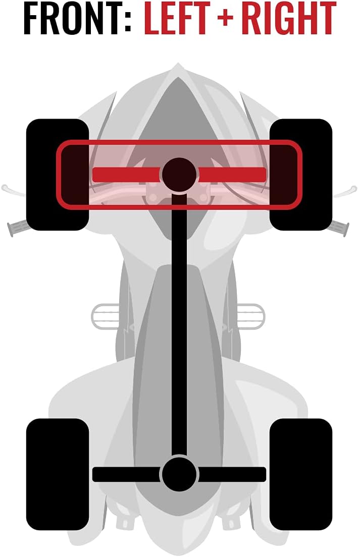 Front Left Right Axles Pair for Can-Am Renegade 800 4X4 O8006