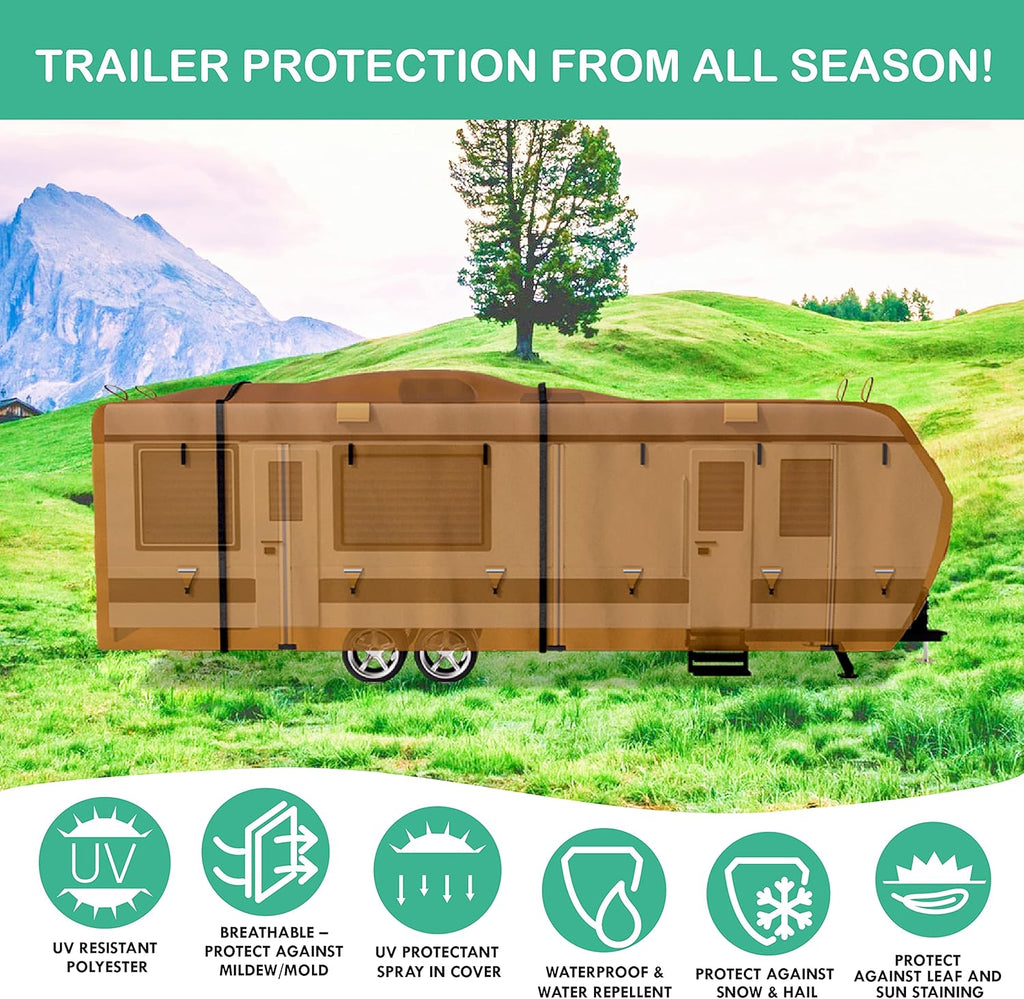 RV Trailer Covers with Storage Bag M7883