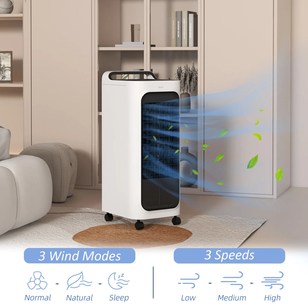 Oscillating Air Cooler with Remote, 7H Timer, LED Display X910563