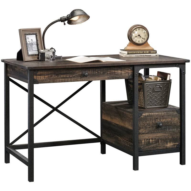 Carbon Oak and Black Writing Desk R828