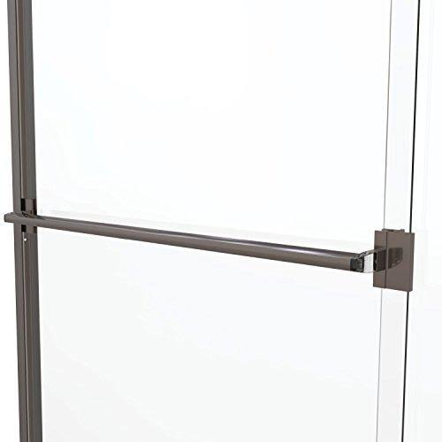 Frameless Bypass Sliding Shower Door Oil Rubbed Bronze Clear V83168