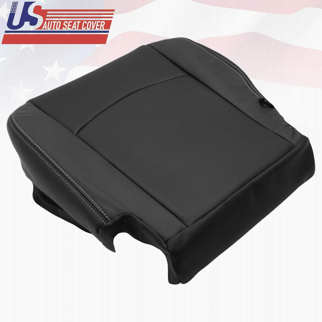 Perforated Leather Driver Bottom Seat Cover for Dodge Ram Laramie V939075