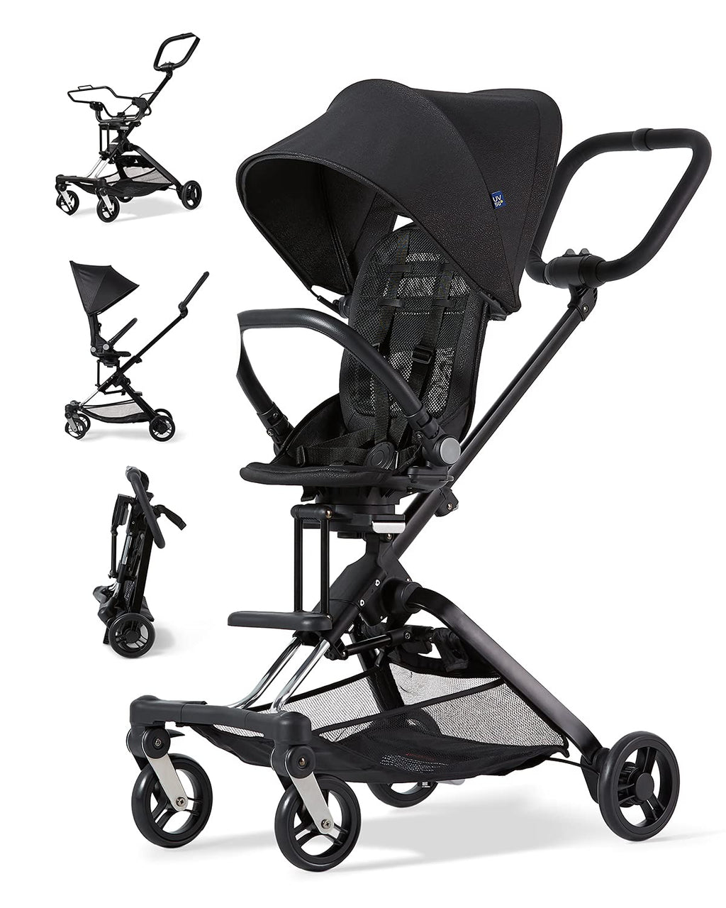 2-in-1 Lightweight Stroller with Anti-UV Canopy Q2487