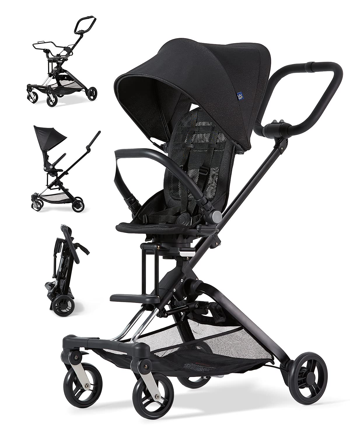 2-in-1 Lightweight Stroller with Anti-UV Canopy Q2487