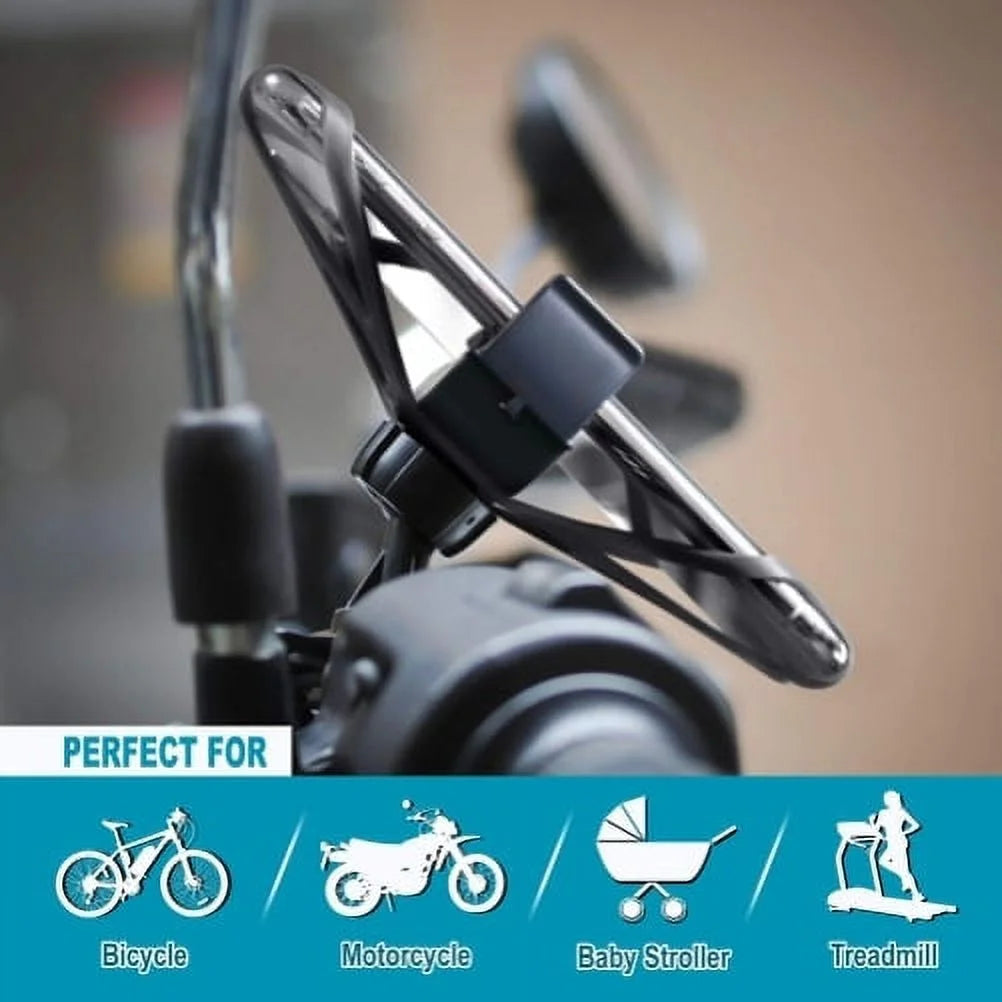 Handlebar Silicone Holder Bike Non-Slip Strap Shockproof I454294