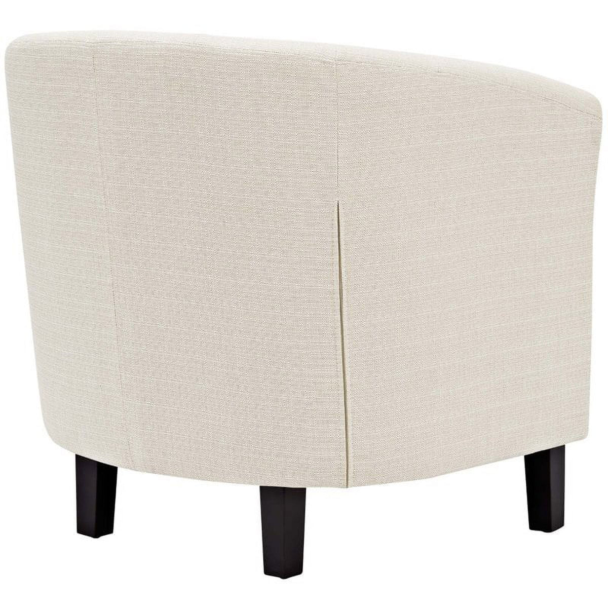 Beige 2 Piece Tufted Polyester Fabric Arm Chair Set V9831