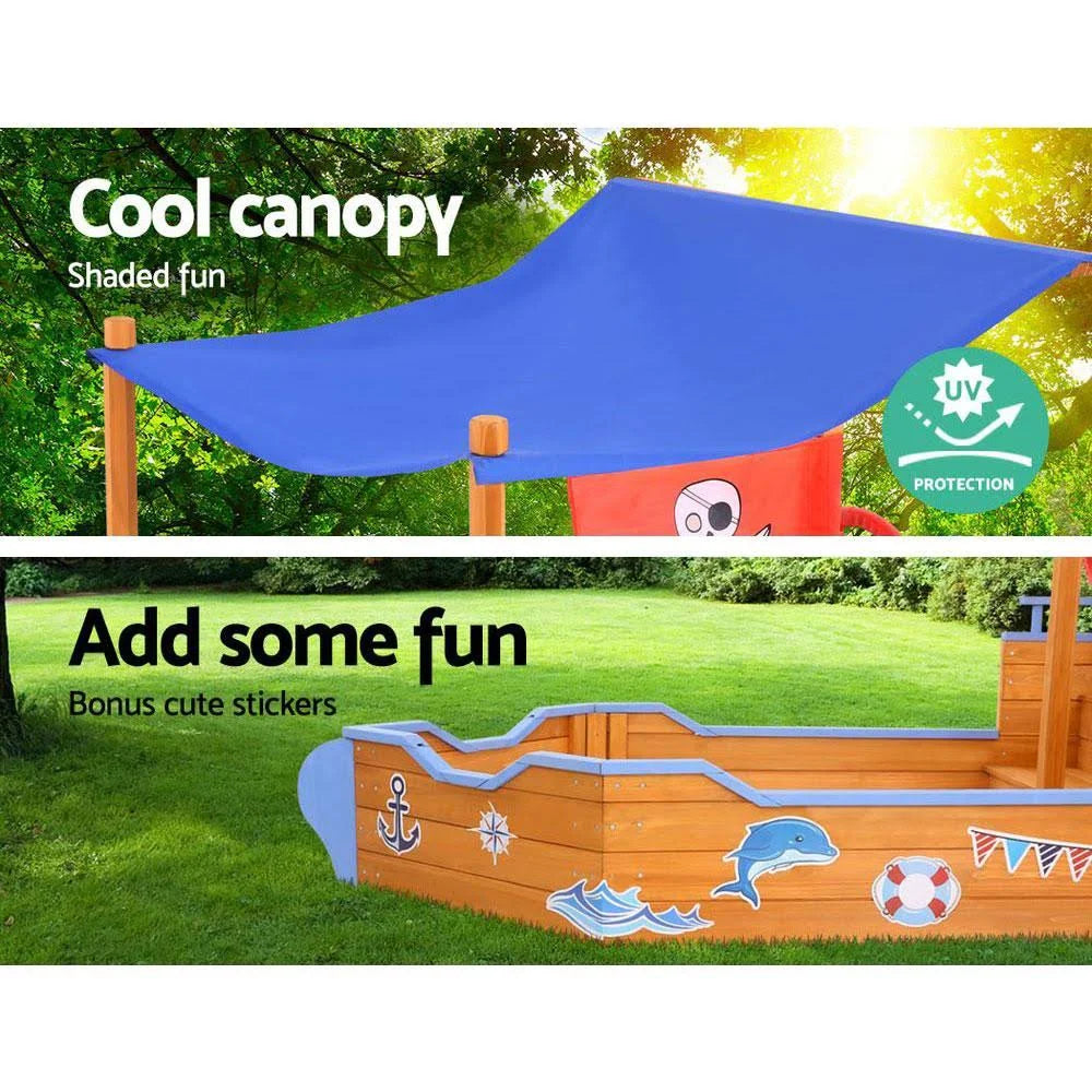 Boat Sand Pit with Canopy S15011