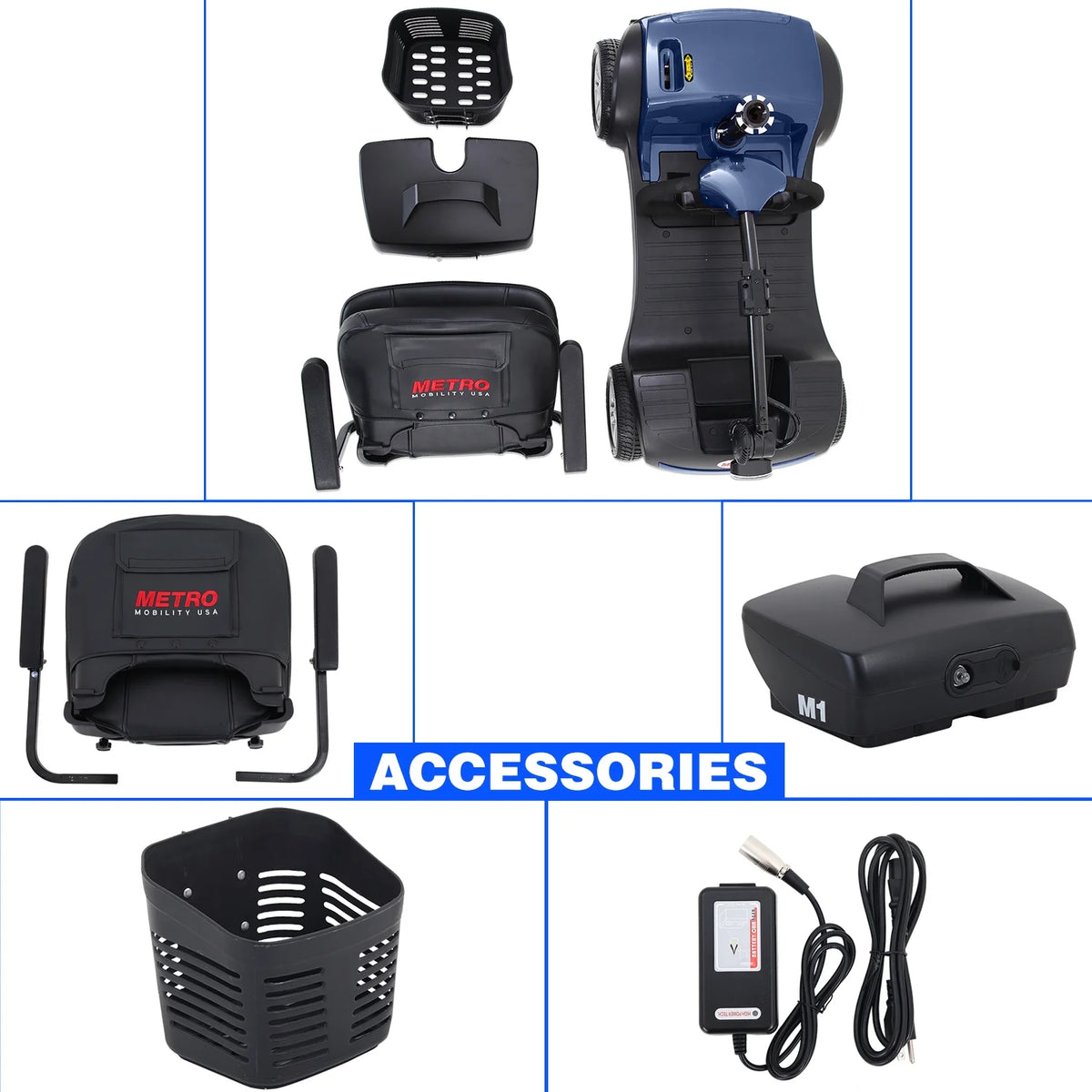 Folding 4 Wheel Mobility Scooter with Head Light J28891