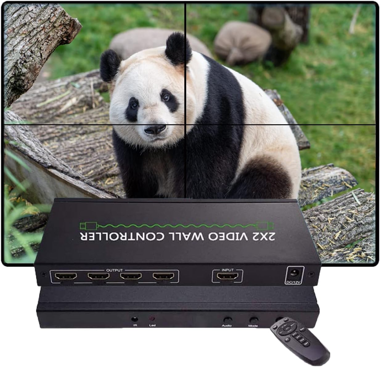 2X2 Video Wall Controller 4K HDMI Video Processor I665