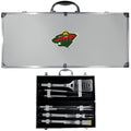 8 PC Stainless Steel BBQ Set with Metal Case E24757