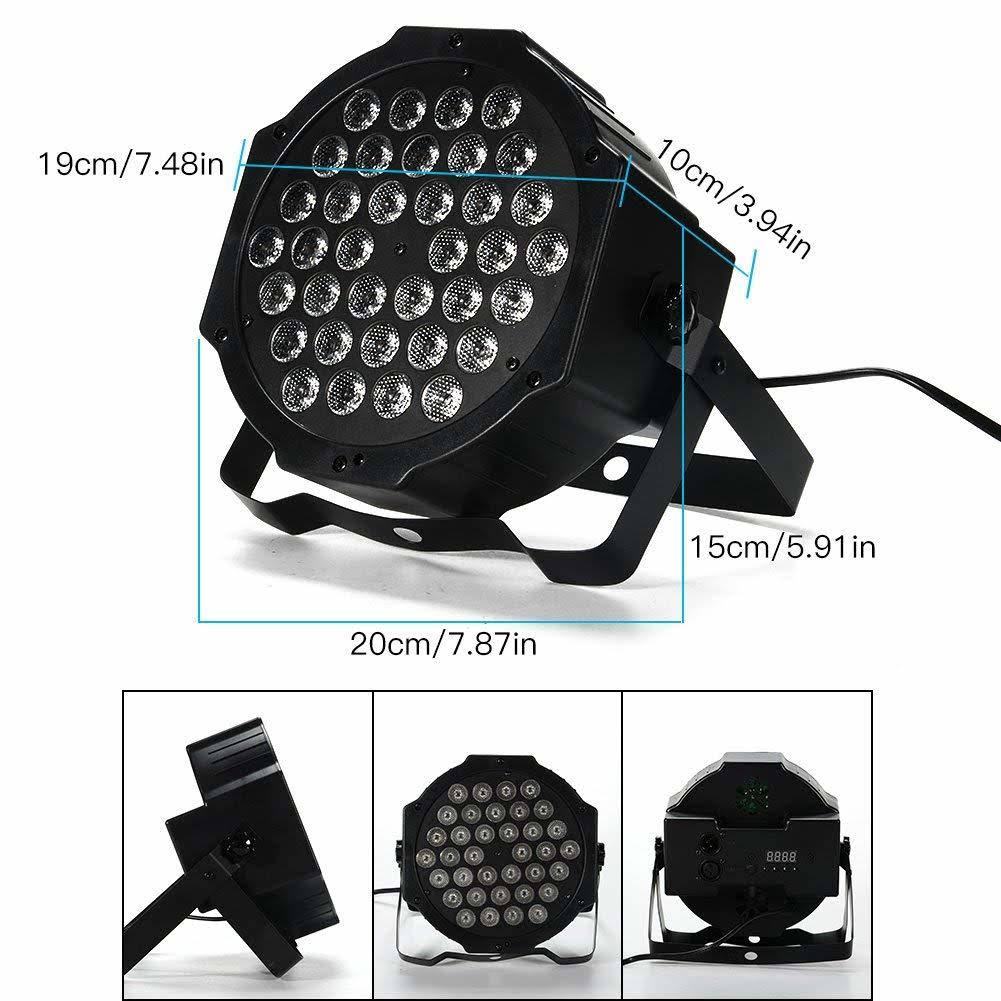 36LEDs Stage Lighting with Remote and DMX Control - 4 Pack B121324