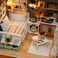 DIY Miniature Dollhouse Kit 3D Wooden House Craft with Furniture LED Lights K689