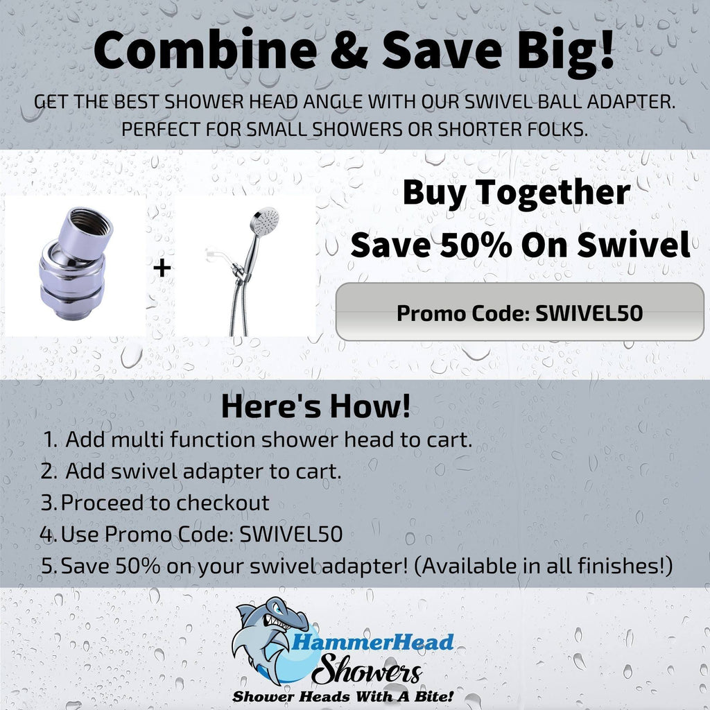 Chrome Hand Held Shower Head Set, 3 Sprays Z66985