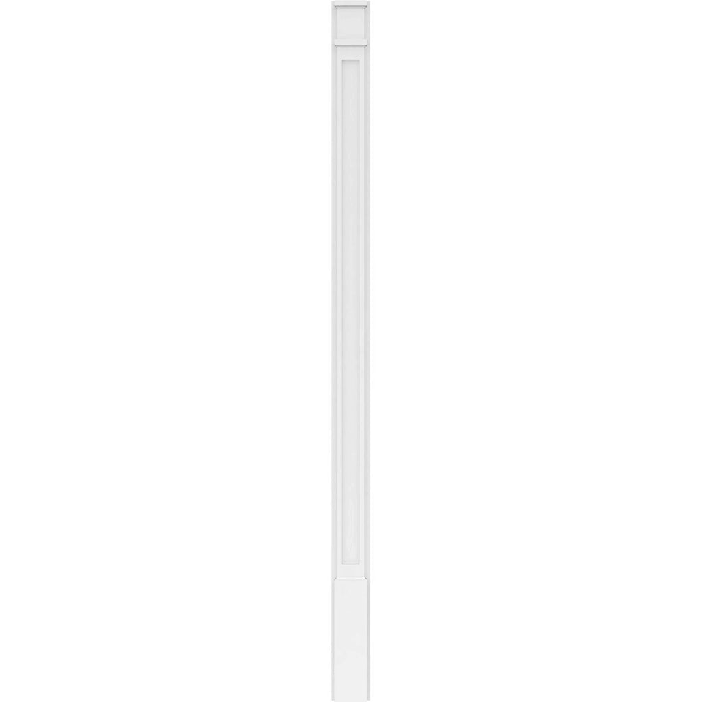 Flat Panel PVC Pilaster with Decorative Capital & Base (Pair) C3707