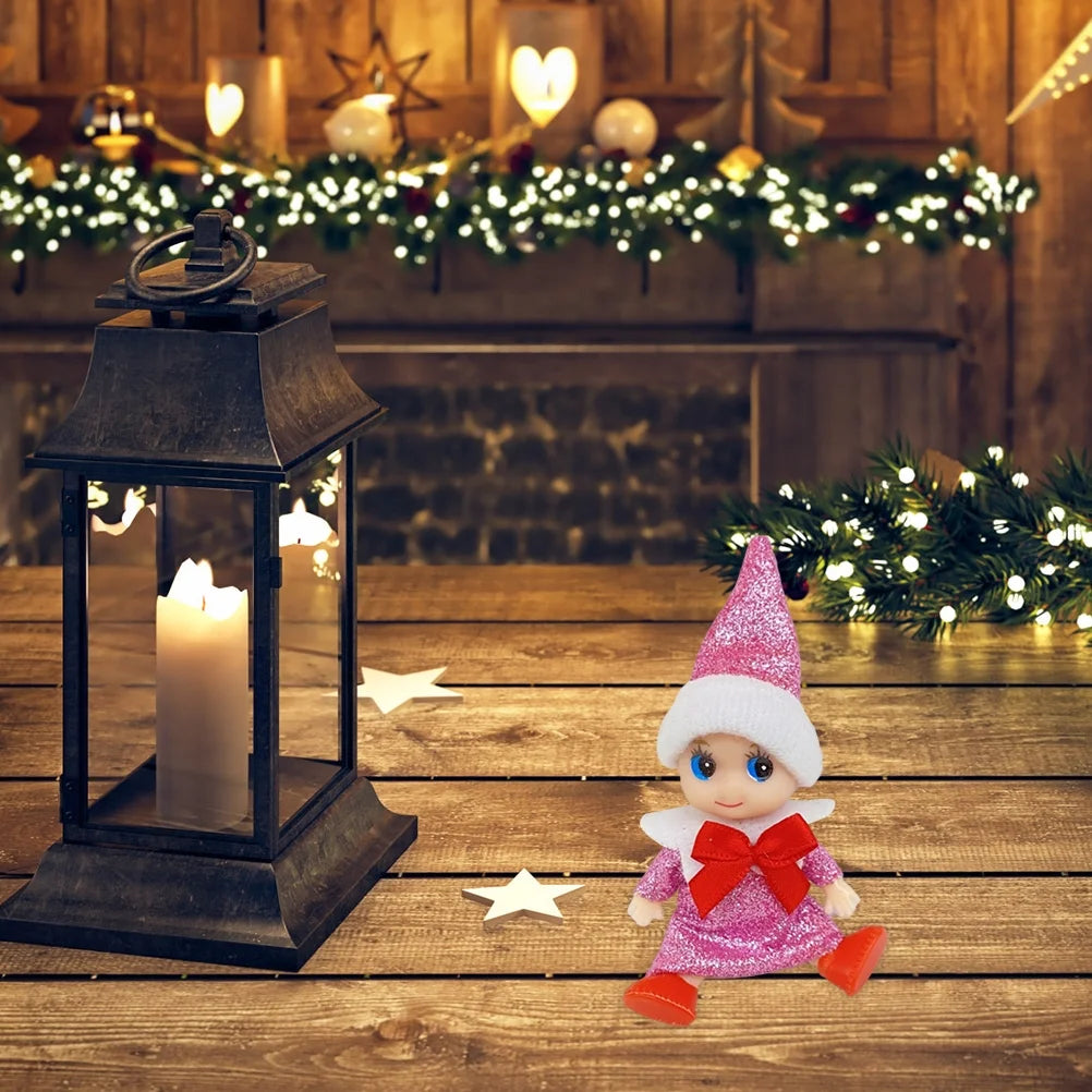 Mini Elf Baby Doll Toys 4 Pcs Christmas Tiny Elf Doll Z1649