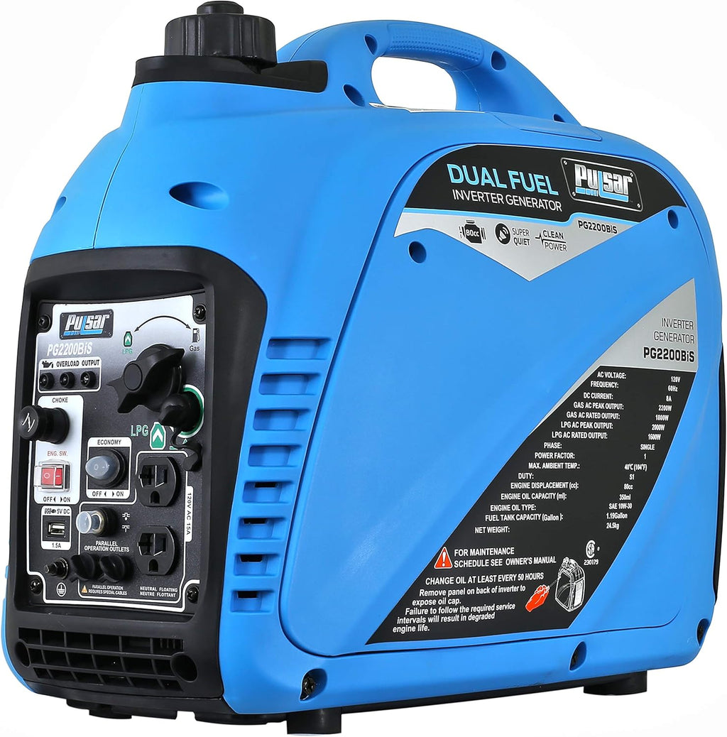 2,200W Portable Dual Fuel Quiet Inverter Generator K70790