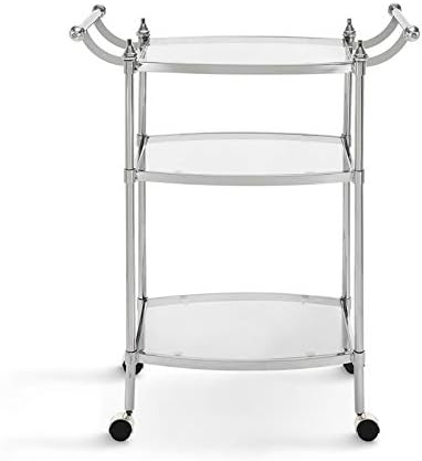 Metal Bar Cart in Chrome E445228
