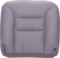 Leather Replacement Cover for Driver Bucket Seat Bottom, Medium Gray G7590
