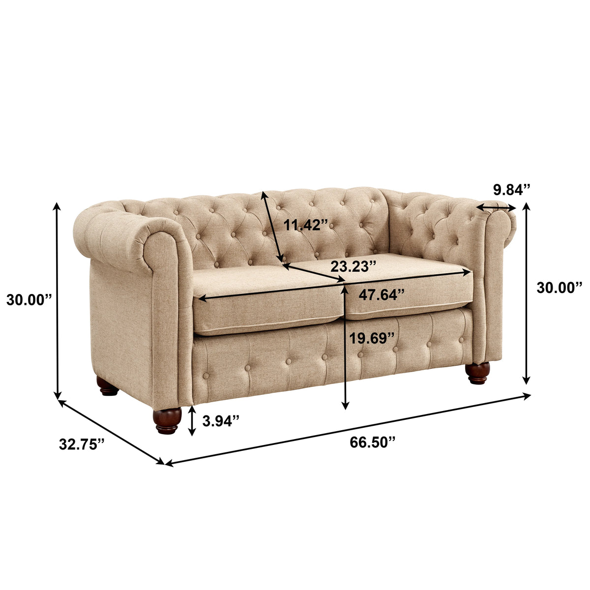 Cream 3pc. Living Room Set O395998