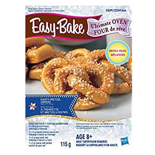 Easy Bake Oven Star Edition with Chocolate Chip and Pink Sugar Refill, Red Velvet Cupcakes Refill, Party Pretzel Refill Y37648