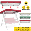 Beige Swing Top Cover Canopy Replacement for Patio Outdoor Swing U541