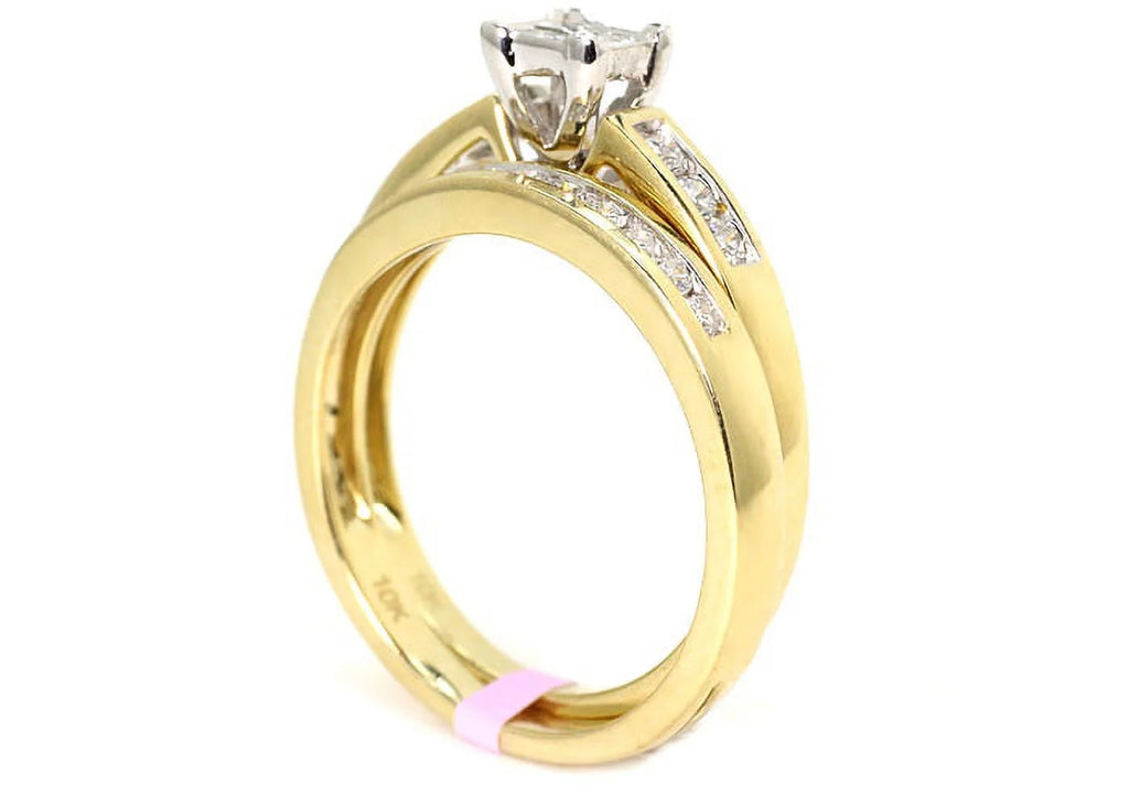 10K Yellow Gold Diamond Engagement Ring J5353