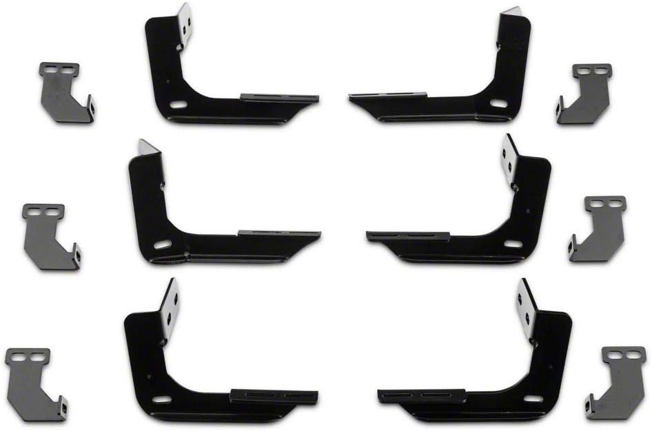 Black 5-Inch Oval Bent End Side Step Bars O301162