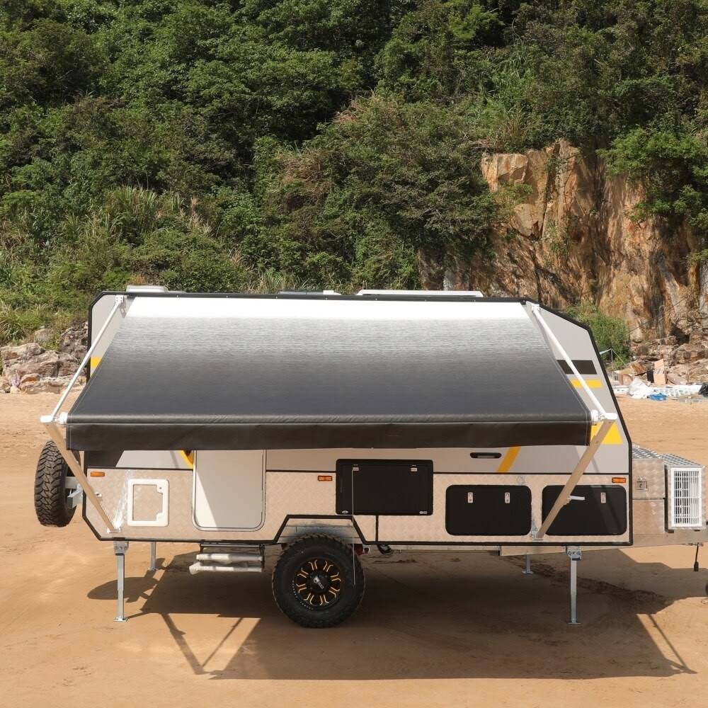 Brown Fade Retractable RV Patio Awning F20766