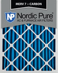 16x25x2 MERV 7 Carbon AC Furnace Air Filters Qty 12 C8566