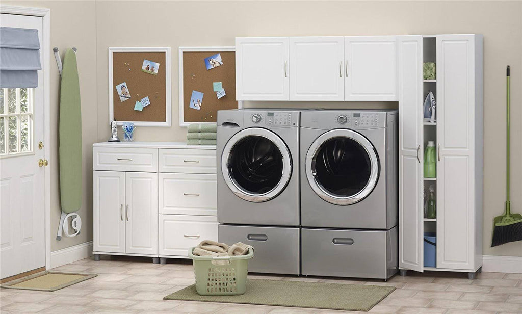 White Utility Storage Cabinet I79403