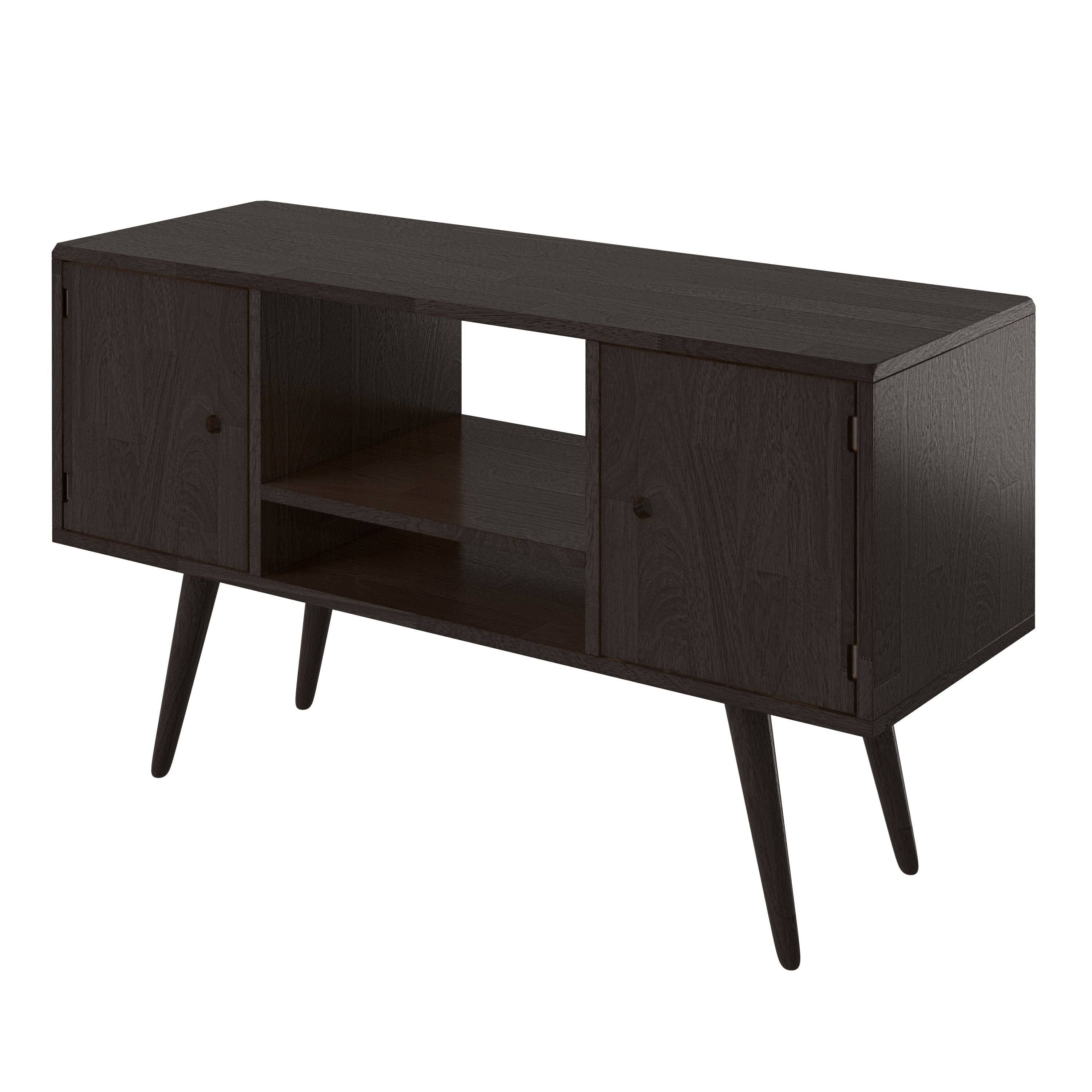 Brown Wood Entertainment Cabinet with Doors W204428