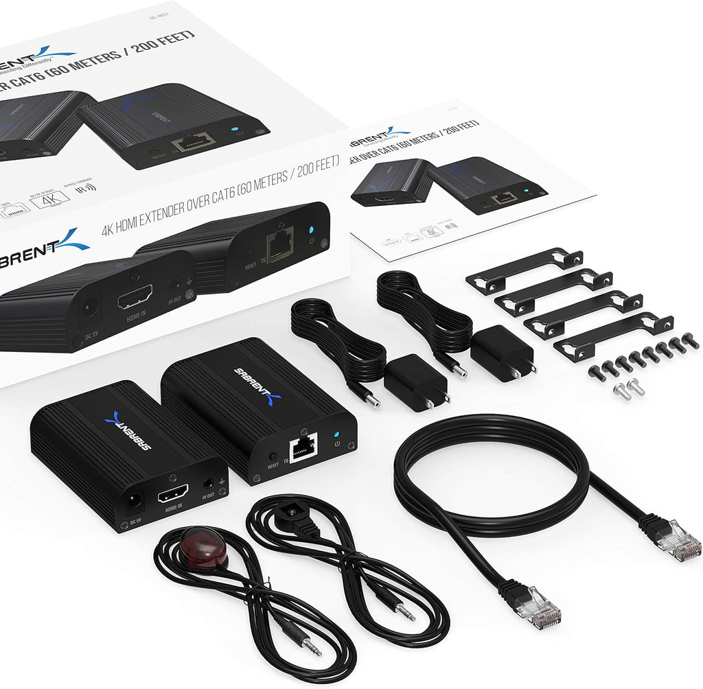 4K HDMI Extender Over CAT6 (60 Meters / 200 feet) J849