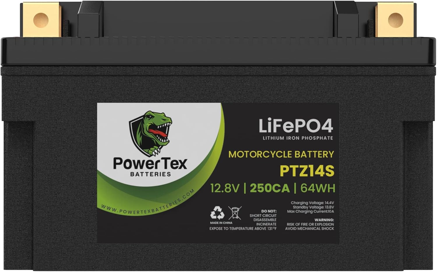Lithium Ion LiFePO4 Motorcycle Battery U974057