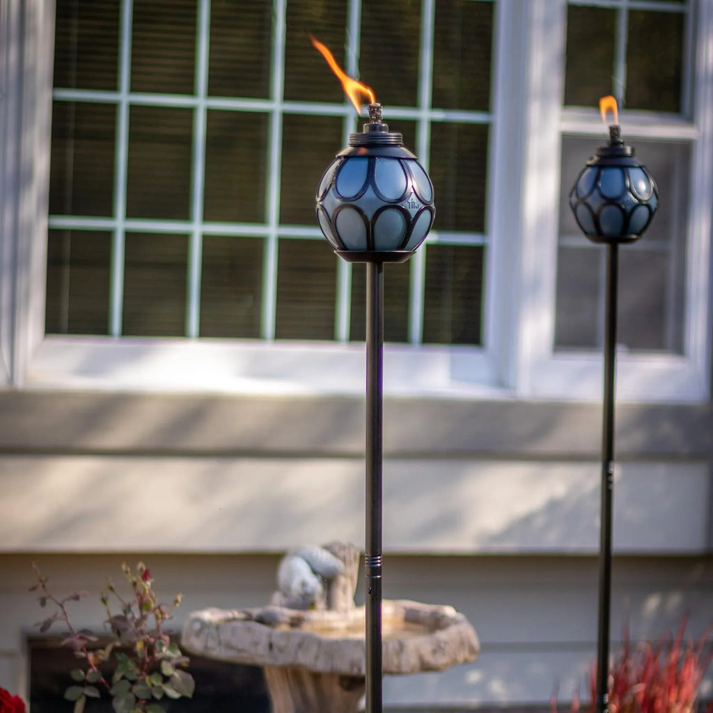 2-Pack 64 Inch Metal TIKI Torch K344