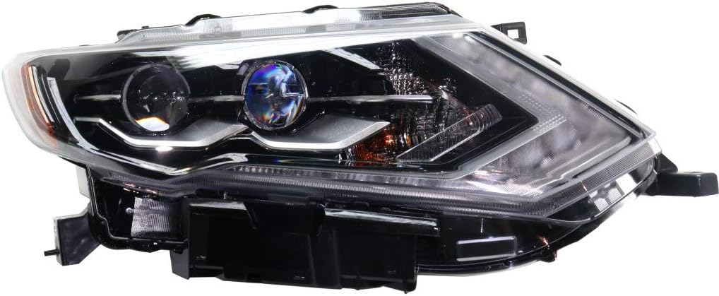 Nissan Rogue Headlight Assembly 2017 2018 Passenger Side LED Y2278