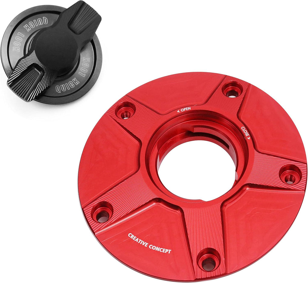 Gold CNC 1/4 Quick Lock Fuel Cap Pack of 2 Q570149