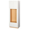 Satin White Double Oven Kitchen Cabinet Z492
