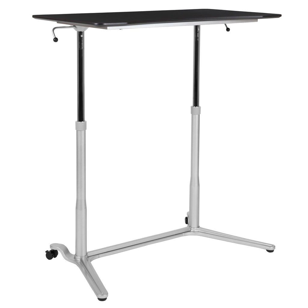 Black Sit-Stand Computer Desk I259