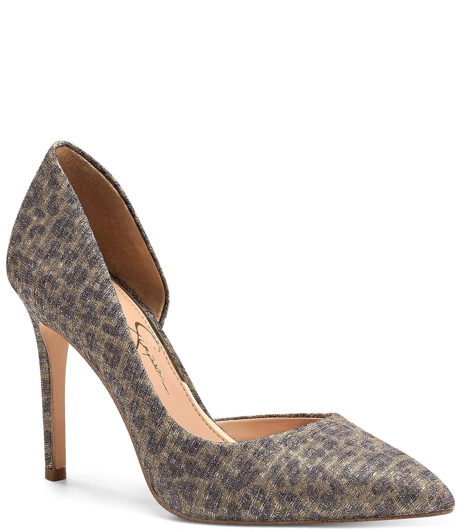 Metallic Leopard Print D'Orsay Pumps K61491