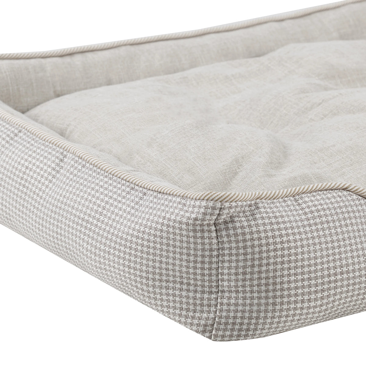 Brown Plaid Dog Bed J976