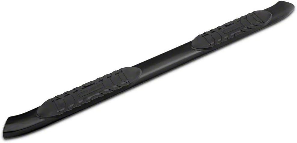 Black 5-Inch Oval Bent End Side Step Bars O301162
