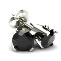 Black Diamond Stud Earrings in 14K Gold A97366