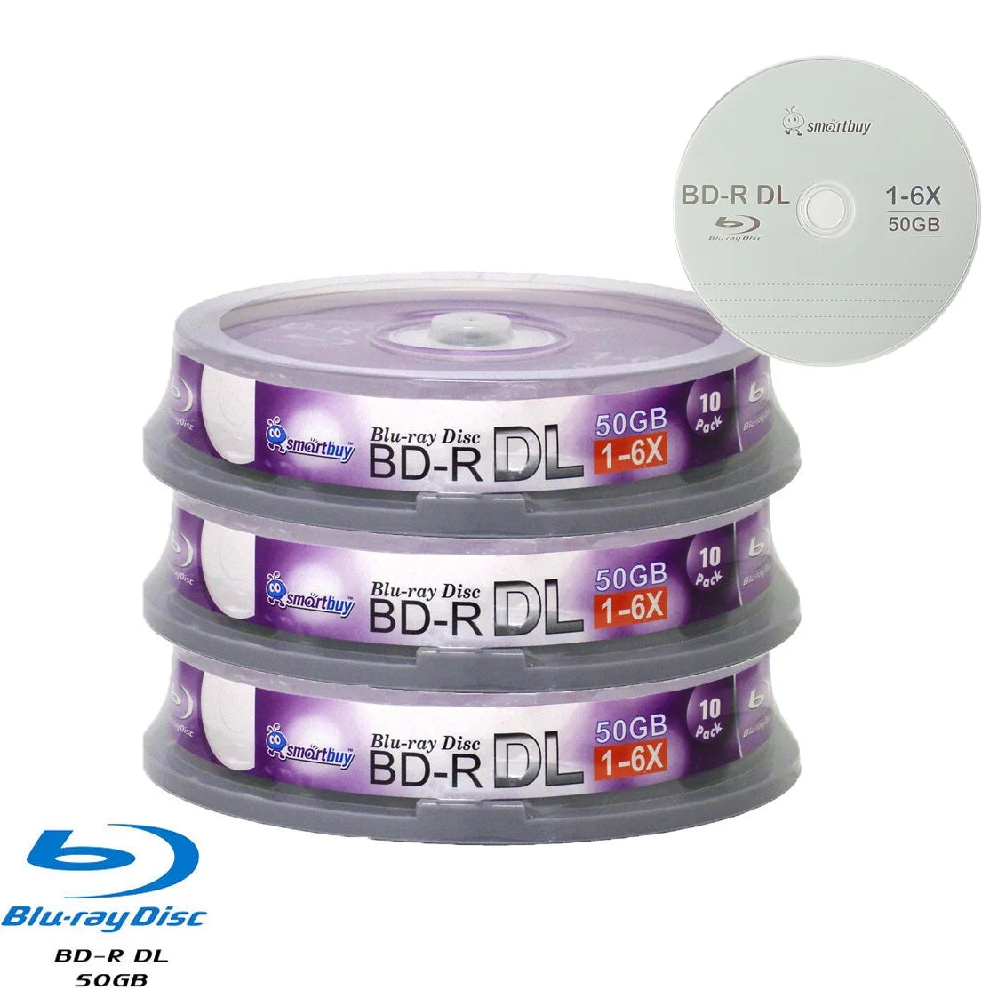 40-disc 50gb 6x Blu-ray Bd-r Dl Dual Layer Recordable Media Disc Z148