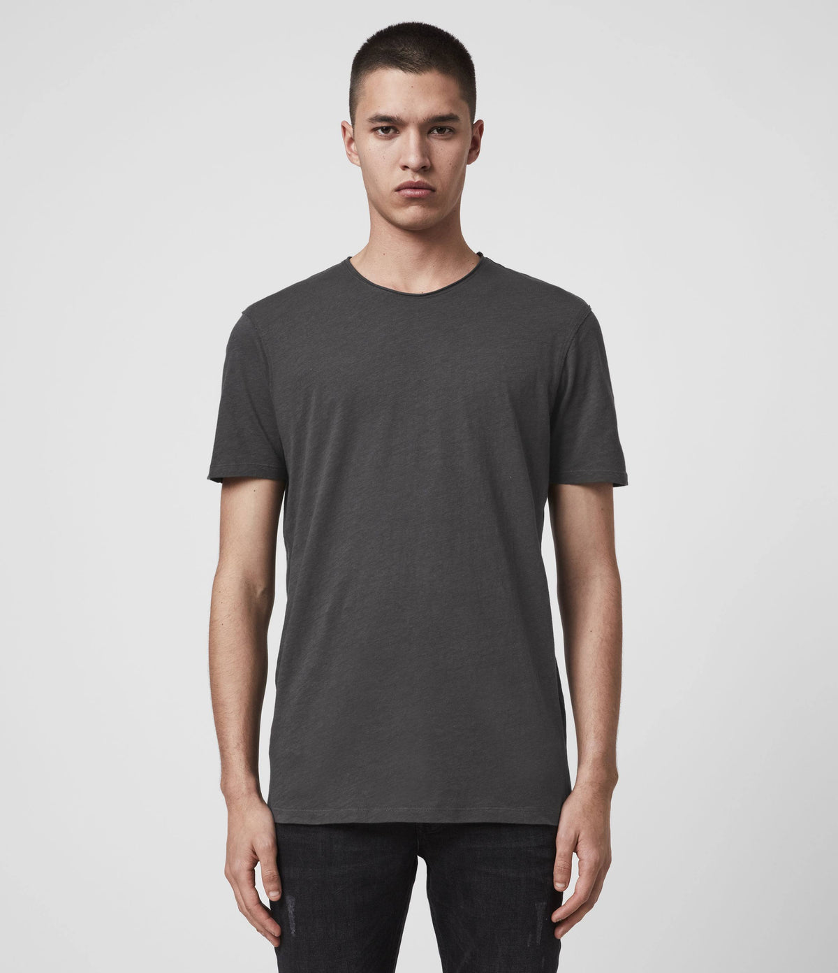 Black Raw Edge Tee J439798