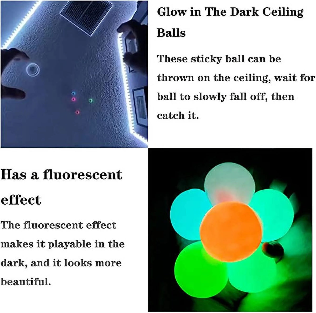 Glow in the Dark Sticky Balls R226