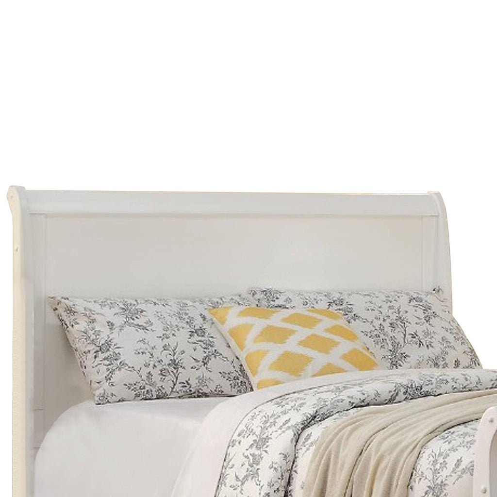 White Wooden Twin Bed P378882
