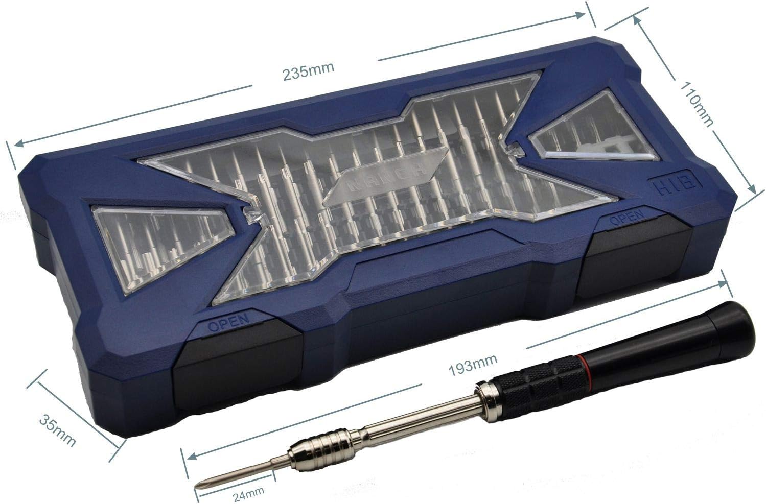 Precision Screwdriver Set with 55 S2 Bits, Pack of 2 Q509610