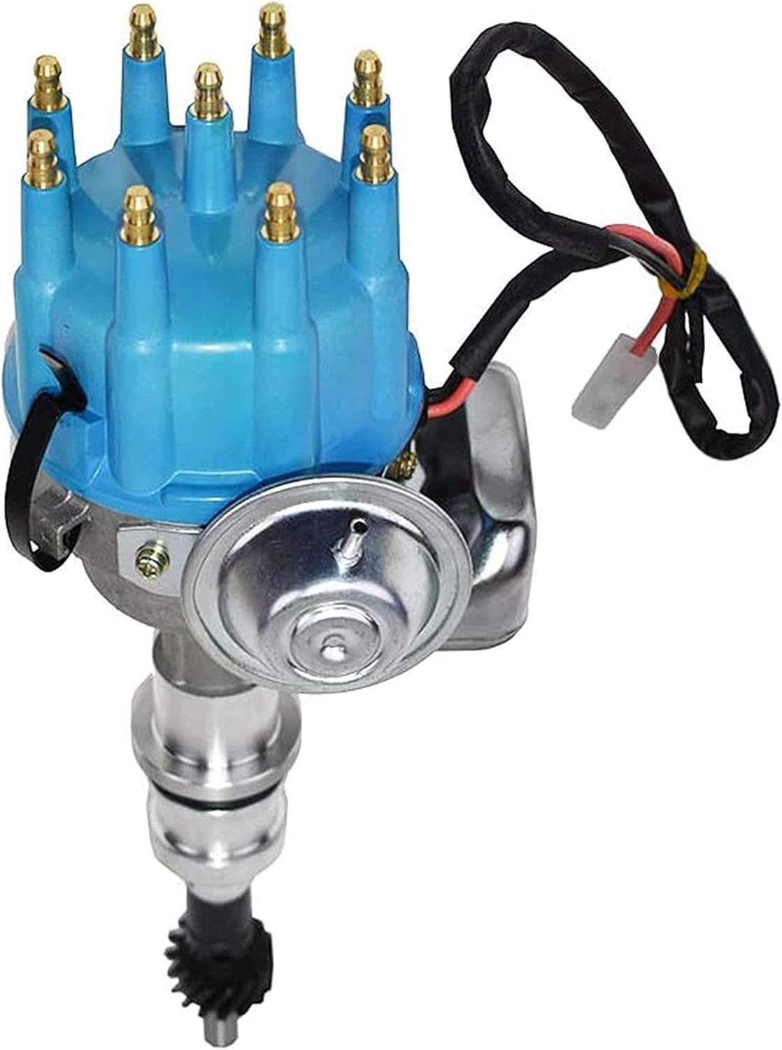 Complete Distributor Compatible with Ford Windsor V8 Small Block SBF Blue Cap H987101