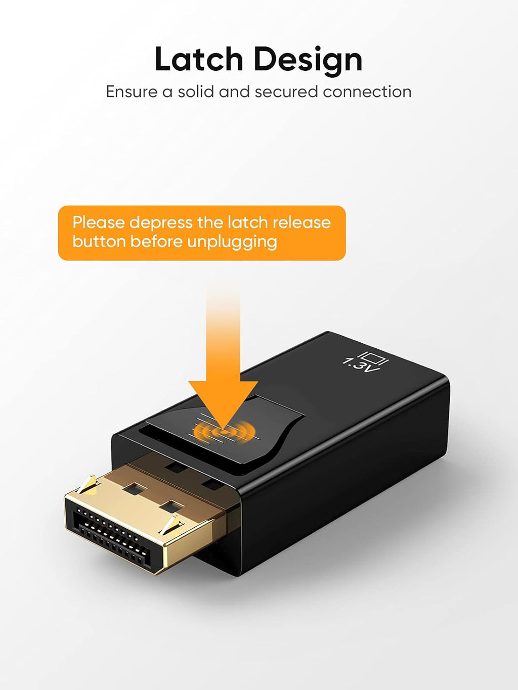 DP to HDMI Adapter 3-Pack Gold Plated Black I2699